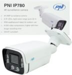 PNI IP780 Cámara de Videovigilancia 8MP 4K IP 6 IR LED IP66 Blanco