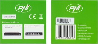 PNI IP780 Cámara de Videovigilancia 8MP 4K IP 6 IR LED IP66 Blanco