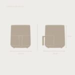 EVVO Freidora sin aceite Tasty Fryer – 6 litros, 1700W, Tecnología Dual Cyclone, Multifunción, hasta 200º