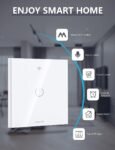 Maxcio Interruptor de luz WiFi, interruptor inteligente de 1 vía compatible con Alexa/Google Home, control de voz, control de aplicación y función de temporizador, requiere neutro
