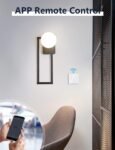 Maxcio Interruptor de luz WiFi, interruptor inteligente de 1 vía compatible con Alexa/Google Home, control de voz, control de aplicación y función de temporizador, requiere neutro