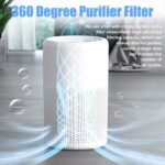 Purificador de aire con filtro HEPA, purificador de aire USB con aromaterapia, purificador de aire silencioso para interiores, hogar, oficina, polvo, humo, pelo de mascotas, alergia al aire