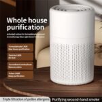 Purificador de aire con filtro HEPA, purificador de aire USB con aromaterapia, purificador de aire silencioso para interiores, hogar, oficina, polvo, humo, pelo de mascotas, alergia al aire