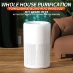 Purificador de aire con filtro HEPA, purificador de aire USB con aromaterapia, purificador de aire silencioso para interiores, hogar, oficina, polvo, humo, pelo de mascotas, alergia al aire