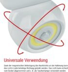 EMOS – Luz nocturna LED con sensor – LED COB en blanco frío, funciona con pilas (3 x AAA) – Soporte magnético para una fácil orientación – 3 modos: AUTO/ON/OFF – Alcance de 15 m, duración de 30 s