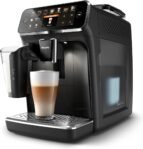 Philips Cafetera Superautomática Serie 5400 – Sistema de Leche LatteGo, 12 Variedades de Café, Pantalla Intuitiva, 4 Perfiles de Usuario, Negra (EP5441/50)