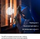 eMylo Alarma doméstica inalámbrica, sensor de puerta WiFi con control remoto, alarma luminosa, temporizador, no requiere concentrador, funciona con alarma antirrobo doméstica