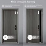 eMylo Alarma doméstica inalámbrica, sensor de puerta WiFi con control remoto, alarma luminosa, temporizador, no requiere concentrador, funciona con alarma antirrobo doméstica