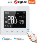 Termostato inteligente TUYA ZigBee de pared, pantalla LCD programable, mando a distancia, funciona con pilas, para horno
