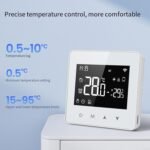 Termostato inteligente TUYA ZigBee de pared, pantalla LCD programable, mando a distancia, funciona con pilas, para horno