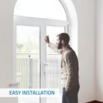 Nivian Alarma de Puerta Inteligente WiFi, Sensor de Puerta Magnético, Inalámbrico con Aplicación Móvil, Notificaciones en Tiempo Real, Botón Manual, Sirena 100dB (Unidad)