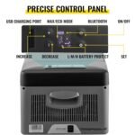 VEVOR Nevera Portátil Eléctrica 15 L 12/24 V Nevera Portátil para Coche, Nevera Eléctrica para Coche con 3 Niveles Batería de Coche Modo Dual con Panel de Control LCD Camping, Negro