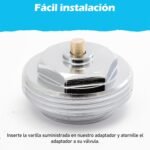 Adaptador metálico compatible con Samson M23 hembra x1.5 (prototipo) a M30 x 1.5 – Compatible con termostato M30x1.5 macho (Tado, AVM, Homematic, Fritz)