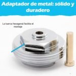 Adaptador metálico compatible con Samson M23 hembra x1.5 (prototipo) a M30 x 1.5 – Compatible con termostato M30x1.5 macho (Tado, AVM, Homematic, Fritz)