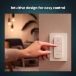 Philips Hue Dimmer Switch Wireless Smart Switch V2 (sin instalación, exclusivo para luces Philips Hue) para iluminación interior, sala de estar, dormitorio