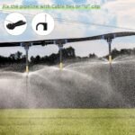 Kit de sistema de riego por goteo de conexión rápida, kit de riego automático curvo de 360°, sistema de nebulización para jardines, macizos de flores y plantas, riego