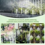 Kit de sistema de riego por goteo de conexión rápida, kit de riego automático curvo de 360°, sistema de nebulización para jardines, macizos de flores y plantas, riego