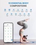 Báscula RENPHO Wi-Fi, Báscula de grasa corporal conectada por Bluetooth, 13 medidas Análisis de composición corporal y monitor de salud, Elis Aspire