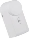 eqiva Cierrapuertas Inteligente Bluetooth, Blanco, 142950A0, 5,5 x 5 x 11,5 cm