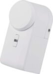 eqiva Cierrapuertas Inteligente Bluetooth, Blanco, 142950A0, 5,5 x 5 x 11,5 cm