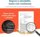 Cosori Durable Air Fryer 4,7L, Max 230°C, Freidora de aire con más de 30 recetas españolas, 9 programas, Diseño moderno y elegante, Silenciosa, Panel táctil sencillo, Gris, L501