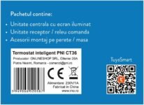 PNI CT36 Termostato Inteligente Inalámbrico WiFi Control de Internet para Centrales Térmicas APP TuyaSmart