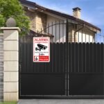 pubblimania Cartel Alarma Conectado Cartel Videovigilancia Aviso a la Policía en Aluminio 3mm (Cm 20×30, Cartel Alarma Conectada)