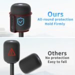 Soporte de altavoz resistente compatible con Homepod 1 y Homepod 2, soportes de altavoz de suelo para soporte Homepod de 1.ª y 2.ª generación, fácil de instalar, paquete de 2, negro