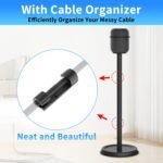 Soporte de altavoz resistente compatible con Homepod 1 y Homepod 2, soportes de altavoz de suelo para soporte Homepod de 1.ª y 2.ª generación, fácil de instalar, paquete de 2, negro