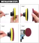 Glarks – Juego de 16 almohadillas de limpieza para taladro eléctrico de 4 pulgadas, cepillo para azulejos, estropajo, con soporte de disco de 4 pulgadas para limpieza de baño y cocina