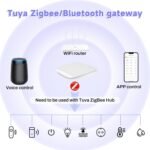 Zigbee Gateway Tuya Zigbee Matter Hub 3.0 Zigbee Bridge Bluetooth Dual Smart Home Hub Tuya Zigbee Gateway, Control de aplicación remota Compatible con Tuya/Alexa/Google Home.