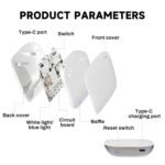 Zigbee Gateway Tuya Zigbee Matter Hub 3.0 Zigbee Bridge Bluetooth Dual Smart Home Hub Tuya Zigbee Gateway, Control de aplicación remota Compatible con Tuya/Alexa/Google Home.