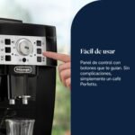 De’Longhi Magnifica S – Cafetera Superautomática Perfetto, Espumador de Leche Manual, Espresso y Capuchino, Panel de Control con Botones, Negro (ECAM22.110.B)