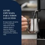 De’Longhi Magnifica S – Cafetera Superautomática Perfetto, Espumador de Leche Manual, Espresso y Capuchino, Panel de Control con Botones, Negro (ECAM22.110.B)