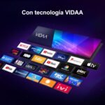 TuTu Smart TV TV WiFi FHD de 25 pulgadas con pantalla LED, LAN, App Store, sintonizador digital, soporte central, Prime Video, Netflix, Youtube, DAZN, Disney+, Pluto TV y más