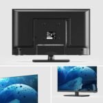 TuTu Smart TV TV WiFi FHD de 25 pulgadas con pantalla LED, LAN, App Store, sintonizador digital, soporte central, Prime Video, Netflix, Youtube, DAZN, Disney+, Pluto TV y más