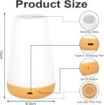 Lámparas de Mesita de Noche, Luz Nocturna Táctil Regulable para Niños, con Control Remoto, 13 Modos de Luz, 5 Niveles de Brillo, Temporizador, Recargable, para Dormitorio, Habitación