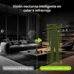 Cámara de Seguridad Interior 2K (3MP), Visión Nocturna a Color, Vista 360°, Cámara Wi-Fi para Mascotas/Perros/Gatos, Detección Humana, Autoseguimiento, Compatible con Alexa D210