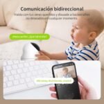 Cámara de Seguridad Interior 2K (3MP), Visión Nocturna a Color, Vista 360°, Cámara Wi-Fi para Mascotas/Perros/Gatos, Detección Humana, Autoseguimiento, Compatible con Alexa D210