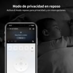 Cámara de Seguridad Interior 2K (3MP), Visión Nocturna a Color, Vista 360°, Cámara Wi-Fi para Mascotas/Perros/Gatos, Detección Humana, Autoseguimiento, Compatible con Alexa D210