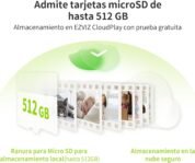 Cámara de Seguridad Interior 2K (3MP), Visión Nocturna a Color, Vista 360°, Cámara Wi-Fi para Mascotas/Perros/Gatos, Detección Humana, Autoseguimiento, Compatible con Alexa D210