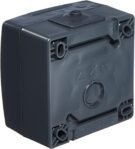 Kopp 107815006 Toma Náutica con Tapa y Protección Contacto (250 V, 10 A, IP44), Gris, Antracita, Toma de 1 vía