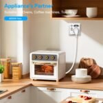 Enchufe de Pared Múltiple con 1 Tipo C y 3 Puertos USB (3.4A), Enchufes Thief con 2 Tomas AC, Tomas USB para Oficina, Habitación y Cocina, Compatible con Teléfono.