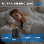 Enventor Nevera Pequeña 4L 6 Latas Negra, Mini Nevera con Nevera y Calentador, Nevera Portátil con Alimentación 12V/220V, Mini Nevera para Habitación, Oficina, Coche, Frutas y Bebidas