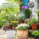 Sistema de Riego Solar para Jardín, Kit de Riego por Goteo Automático con 9 Programas de Riego, Manguera de 10 m para Plantas de Jardín/Balcón/Plantas en Macetas de Exterior