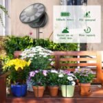 Sistema de Riego Solar para Jardín, Kit de Riego por Goteo Automático con 9 Programas de Riego, Manguera de 10 m para Plantas de Jardín/Balcón/Plantas en Macetas de Exterior