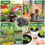 Sistema de Riego Solar para Jardín, Kit de Riego por Goteo Automático con 9 Programas de Riego, Manguera de 10 m para Plantas de Jardín/Balcón/Plantas en Macetas de Exterior