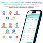 Báscula de Baño Digital, Báscula de Grasa Corporal y Músculos con App, Báscula de Peso Corporal Inteligente, 13 Monitores Composición Corporal Peso Músculo IMC, Máximo 180 kg