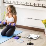 Báscula de Baño Digital, Báscula de Grasa Corporal y Músculos con App, Báscula de Peso Corporal Inteligente, 13 Monitores Composición Corporal Peso Músculo IMC, Máximo 180 kg