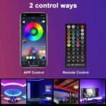 Tira LED TV 3 Metros, Luces LED Retroiluminación TV RGB 5050 LED USB con App y Control Remoto para TV 40-65 Pulgadas, Cine en Casa, Dormitorio